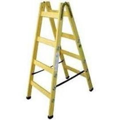 Professional wooden ladder, 5 steps, extension