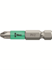 WERA PH2X50 Magnetic Laser Tip Phillips Bit (Green/Red)