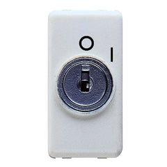 Double-pole circuit breaker + white key GW