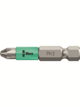 WERA PH2X90 Magnetic Laser Tip Phillips Bit (Green/Red)