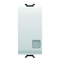 Korus - Illuminated Bipolar Push Button 1 Module White