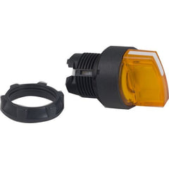 Yellow 2-position selector switch head ZB5AK1253