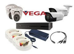 Complete AHD 4CH 1TB Camera Kit Tube + Dome 5MP