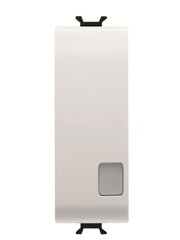 Korus-Lighted Cross Switch 1 Module White