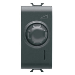 Corus-100-500 Rotary Dimmer 1 Module Matte/Satin Black
