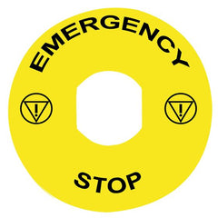 EMERGENCY STOP sign