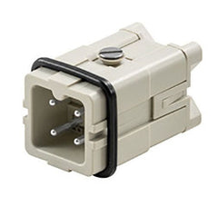 Internal industrial plug for 3 contacts + grounding