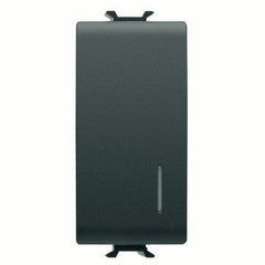 Korus-switch changeover switch+locator 1 module matte/satin black