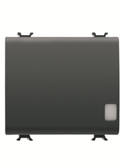 Korus-Lighted Switch 3 Module Matte/Satin Black