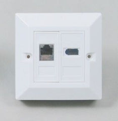 RJ 45 computer socket + new single flash light