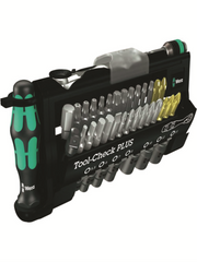 Set of 39 pieces + ratchet + sockets + screwdriver handle WERA TOOL-CHECK PLUS
