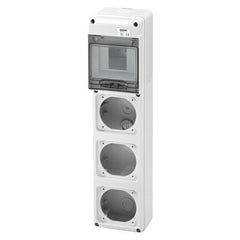 5-module panel for 3 outlets