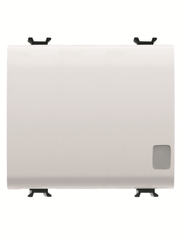 Korus-Single Illuminated Switch 3 Module White