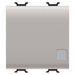 Corus Illuminated Double Pole Circuit Breaker 2 Module Matte/Satin Beige