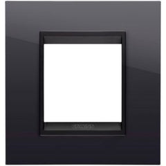 LUX frame, glossy black shade combined with matte black, 2 modules for box 55