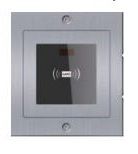 Luxurious proximity reader module with frame