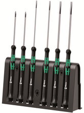 Set of 6 flat + Phillips electronics screwdrivers WERA