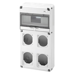 10-module panel for 4 outlets (without grounding strip 3940408B)