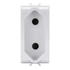 Korus - Israeli two-pin socket 16A standard glossy white