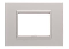 LUX metal frame monochrome beige matte 3 module - suitable for beige accessories
