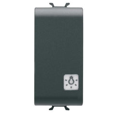 Coros - Illuminated button + 1-module LED indicator, matte/satin black