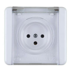 Waterproof luxury - 55mm transparent power socket