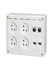 D-17 EHT box + 4 white power sockets + adapter
