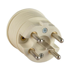 Straight 5-pin three-phase 3P chocolate plug