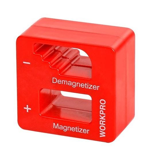 Magnetizer + Demagnetizer for Screwdrivers and Bits WOPRKPRO