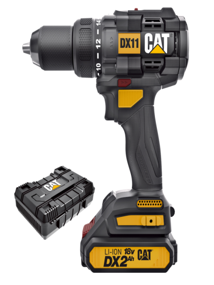 BL 2X2.0AH 18V Screwdriver/Drill in Case DX11 CAT