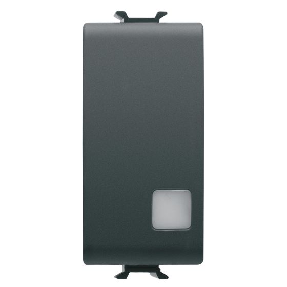 Coros-illuminated button 1 module matte/satin black