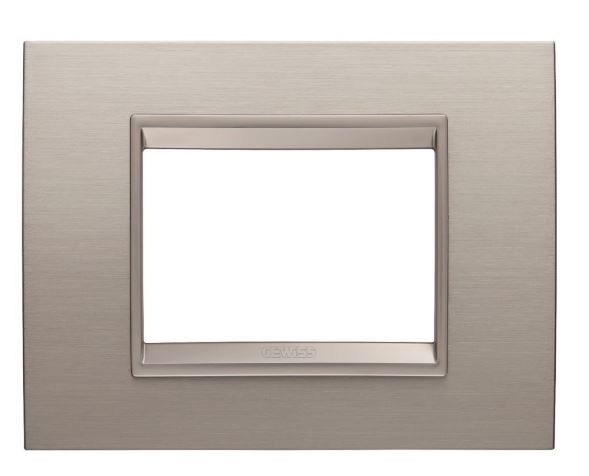 Corus-Frame LUX Metal Brushed Aluminum 3 Module