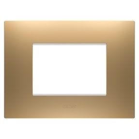 Ego frame in matte-satin gold tone 3 modules for the Coros series