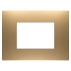 Ego frame in matte-satin gold tone 3 modules for the Coros series