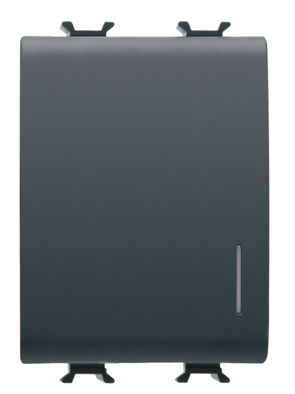 Korus-Changeover Switch+T.Detector 2 Module Matte/Satin Black