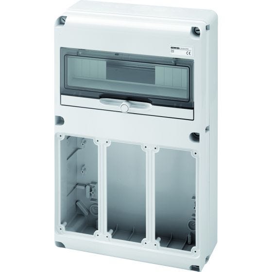 14 DIN panel + 3 interlock module (without grounding strip 3940412B)