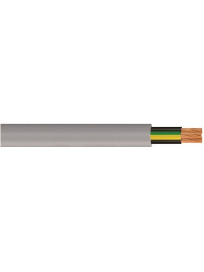 Numbered gray flexible cable with variable cross-section