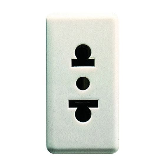 American socket 125/250V white GW