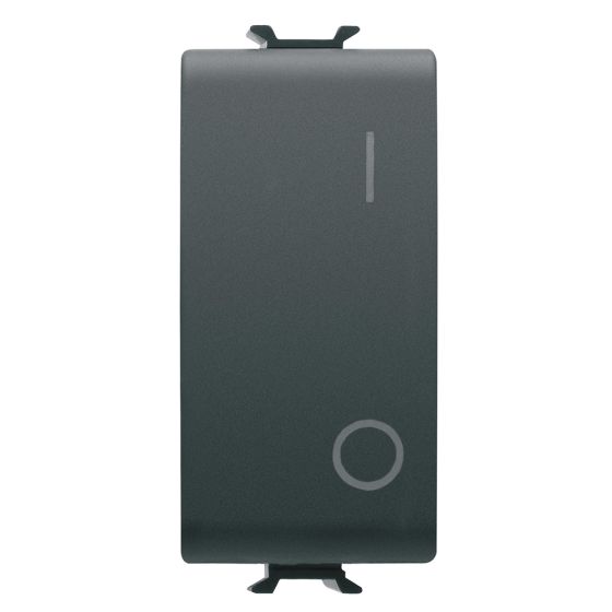 Korus - Single Double Pole Circuit Breaker 1 Module Matte/Satin Black