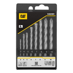Set of drill bits and hands (8 pcs) for drilling in concrete for CAT screwdriver/drill