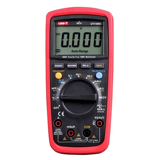 Multimeter Technicians/Capacitors/Frequency/UT139C TRMS