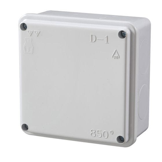 D-1 box, opaque gray, 100X100X50, smooth