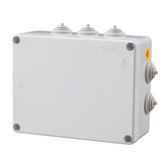 D-2P box, grey, sealed, 190X150X80