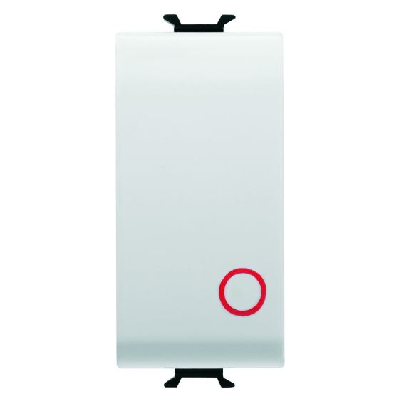 Koros-Button 1 Module White NC
