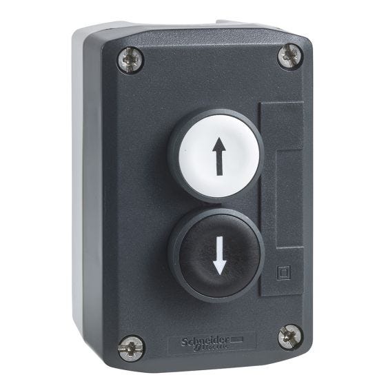 Box + 2 buttons XALD222 NO