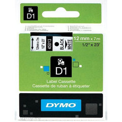 Dymo Polyester Ribbon 12X7 Black/White