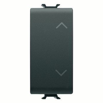 Corus-Shutter Switch Module 2P 1 Matte/Satin Black