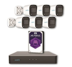 Kit 8 complete cameras 4MP Uniarch model tube camera