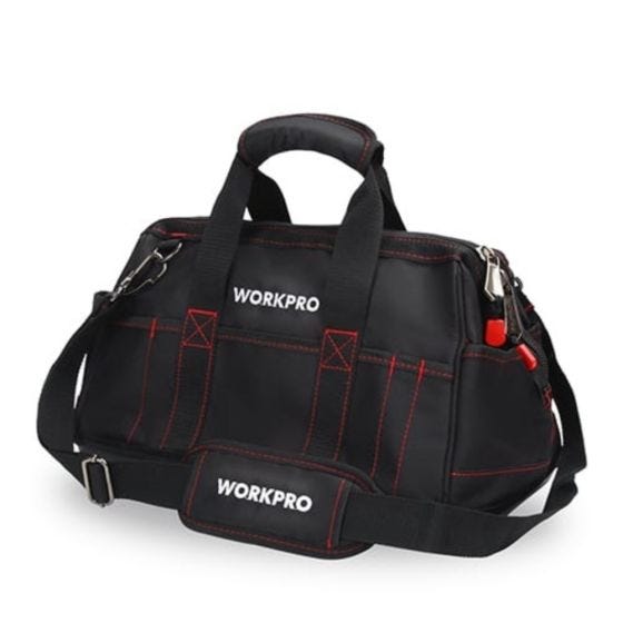 WORKPRO 16" Professional Side Bag with Hard Bottom