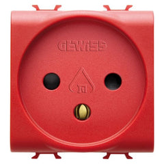 Korus-Israeli power outlet 2 module red